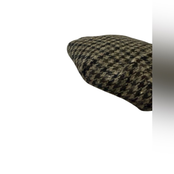 Quills Woolen Market Houndstooth Wool Beret Flat Cap Ireland Sz7/57 Mens Newsboy - Picture 4 of 9